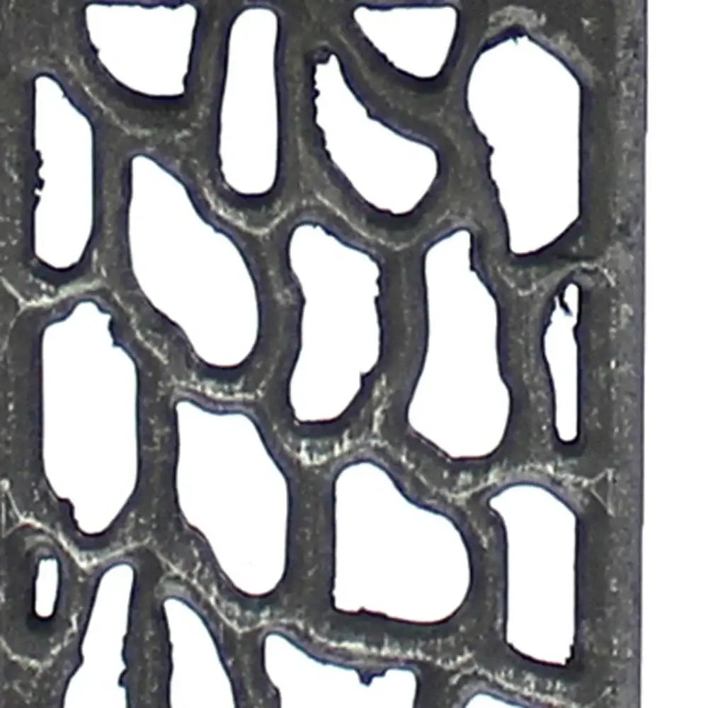 5 X 8 X 28.75 Silver Metal With Multi Mini Grotto Pattern - Table Lamp - Homeroots - Flyclothing LLC