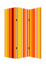 48 X 72 Multi Color Wood Canvas Deep Saffron Screen - Homeroots - Flyclothing LLC