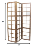 63 X 84 Brown Wood Mirror Screen - Homeroots - Flyclothing LLC