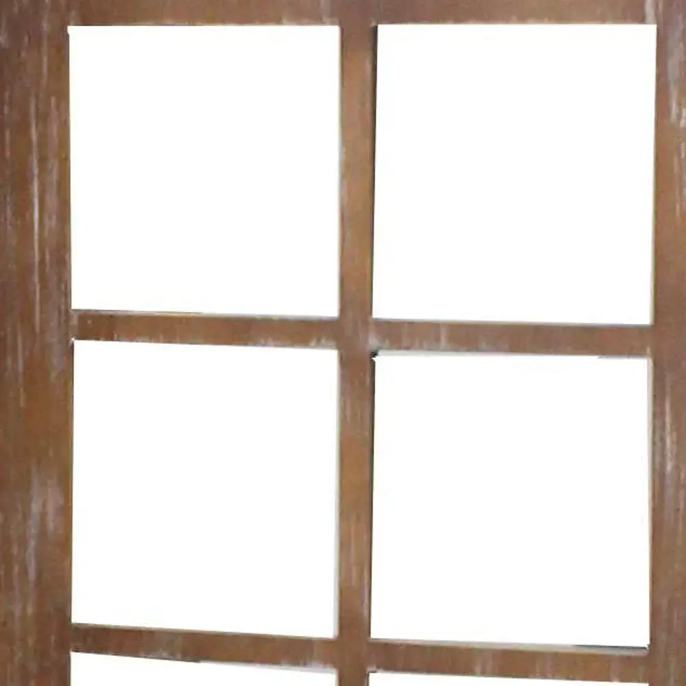 63 X 84 Brown Wood Mirror Screen - Homeroots - Flyclothing LLC
