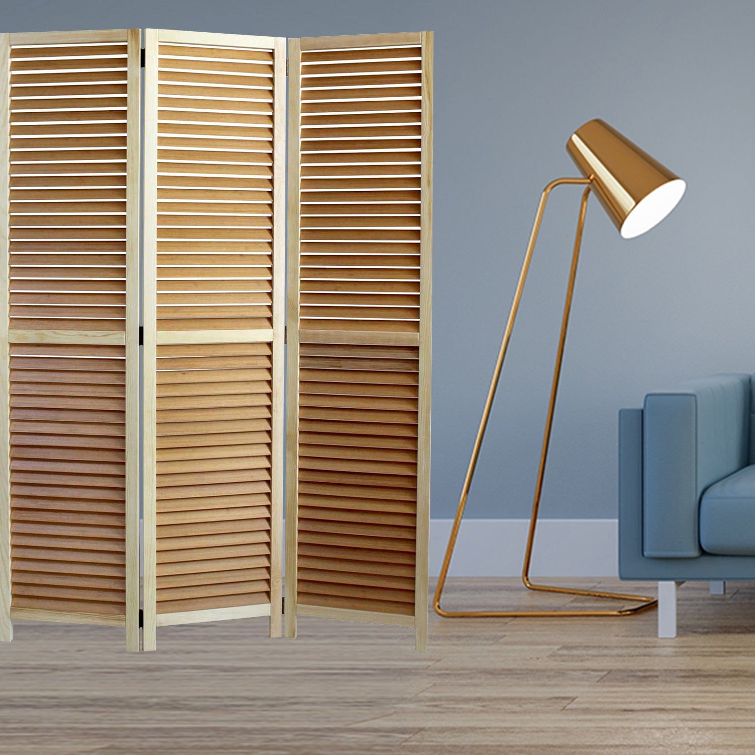 47 X 67 Natural Wood Screen - Homeroots - Flyclothing LLC