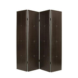 76" X 84" Brown Faux Leather Screen - Homeroots - Flyclothing LLC