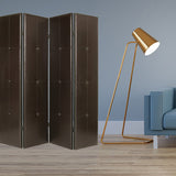 76" X 84" Brown Faux Leather  Screen - Homeroots