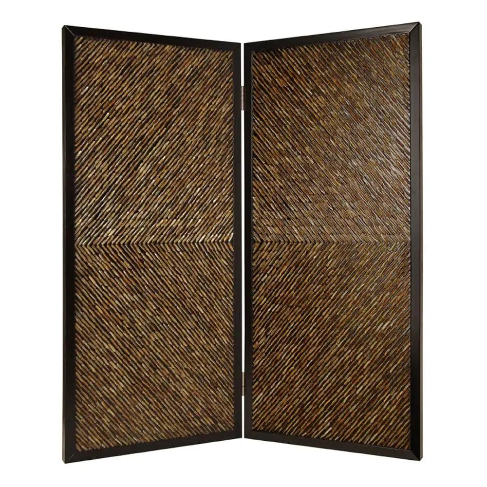 63" X 84" Multi Color Wood Screen - Homeroots - Flyclothing LLC