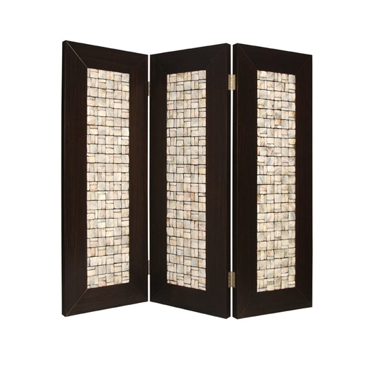 71" X 84" Brown Wood  Screen - Homeroots