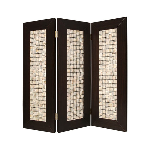 71" X 84" Brown Wood  Screen - Homeroots