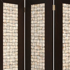 71" X 84" Brown Wood  Screen - Homeroots