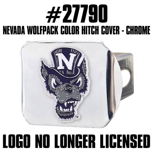 Nevada Wolfpack Hitch Cover - 3D Color Emblem - Nevada