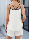 Casual Ribbed Tank Top and Shorts Set - Trendsi - Flyclothing LLC