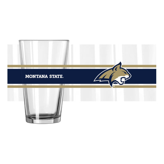 Montana State 16oz Stripe Pint Glass - Logo Brands - Flyclothing LLC