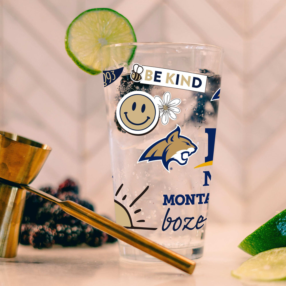 Montana State 16oz Native Pint Glass - Logo Brands - Flyclothing LLC