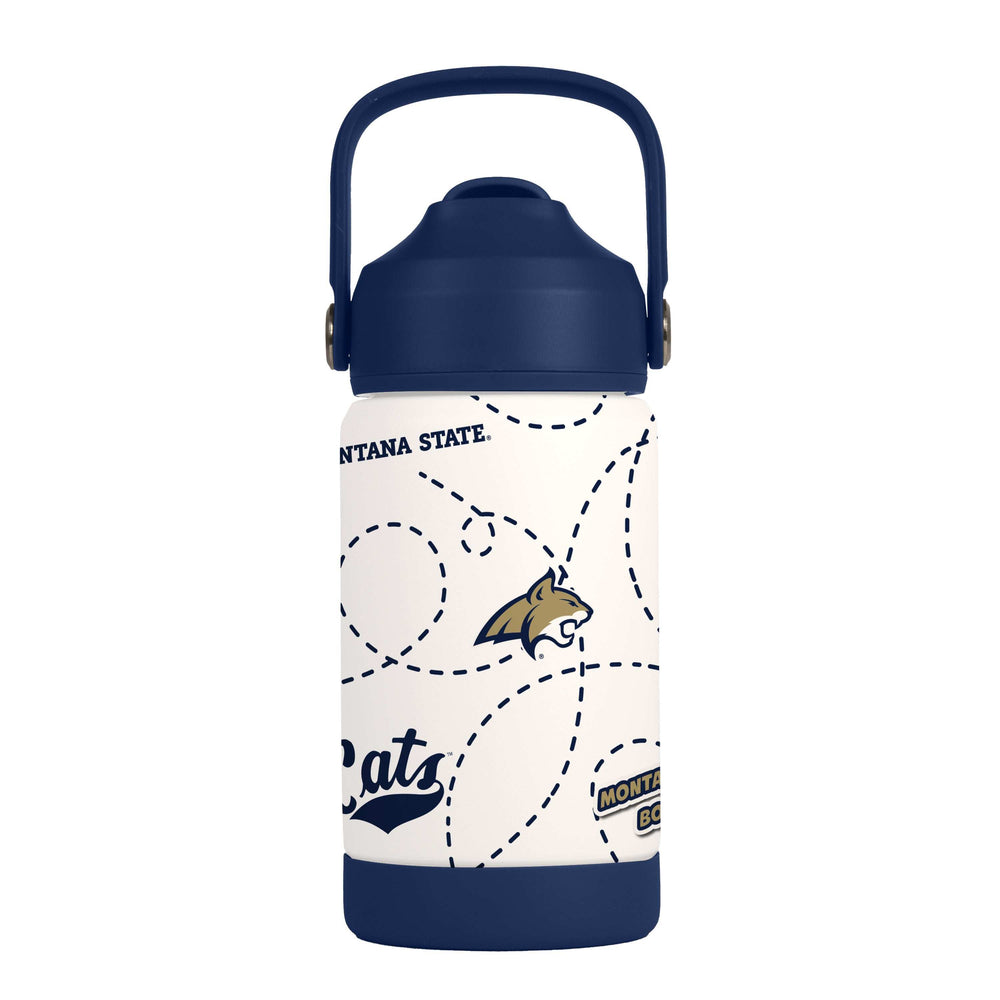 Montana State 12oz Mascot SS Kids Bottle - Logo Brands - Flyclothing LLC