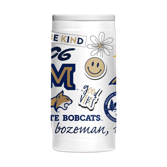 Montana State 12oz Native Powdercoat SlimCan Coolie - Logo Brands - Flyclothing LLC