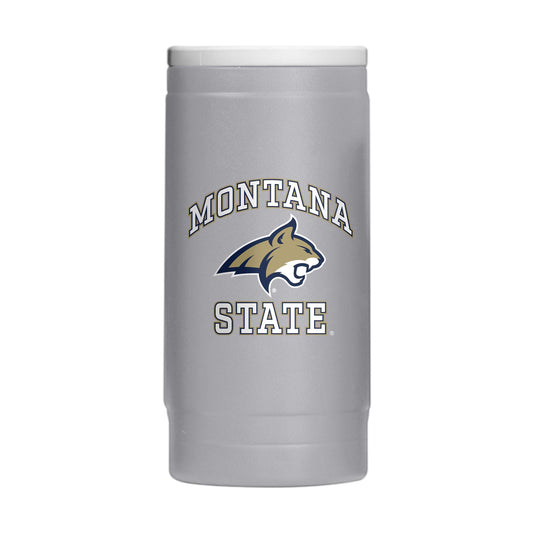 Montana State 12oz Athletic Powdercoat SlimCan Coolie - Logo Brands - Flyclothing LLC