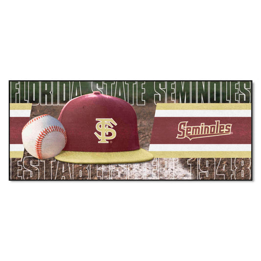 Florida State Seminoles Baseball Runner Rug - 30in. x 72in. - Florida State
