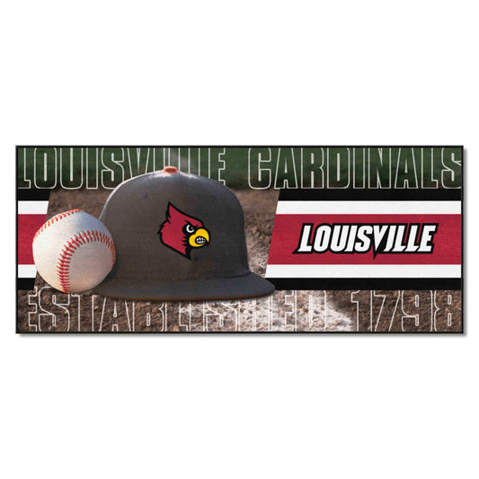 Louisville Cardinals Baseball Runner Rug - 30in. x 72in. - Louisville