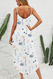 Printed Scoop Neck Wide Leg Jumpsuit - Trendsi
