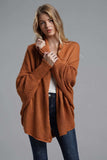 Open Front Batwing Sleeve Cardigan - Trendsi - Flyclothing LLC