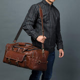 Upgraded Traveler Weekender Duffle - Classy Leather Bags - Flyclothing LLC