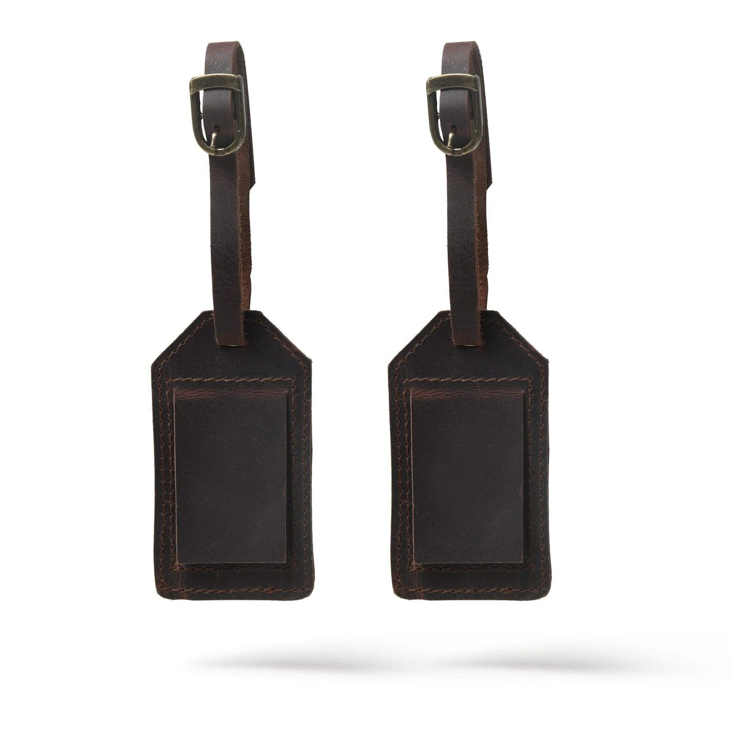 Leather Luggage Tag Set - Classy Leather Bags - Flyclothing LLC