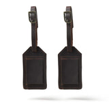 Leather Luggage Tag Set - Classy Leather Bags - Flyclothing LLC