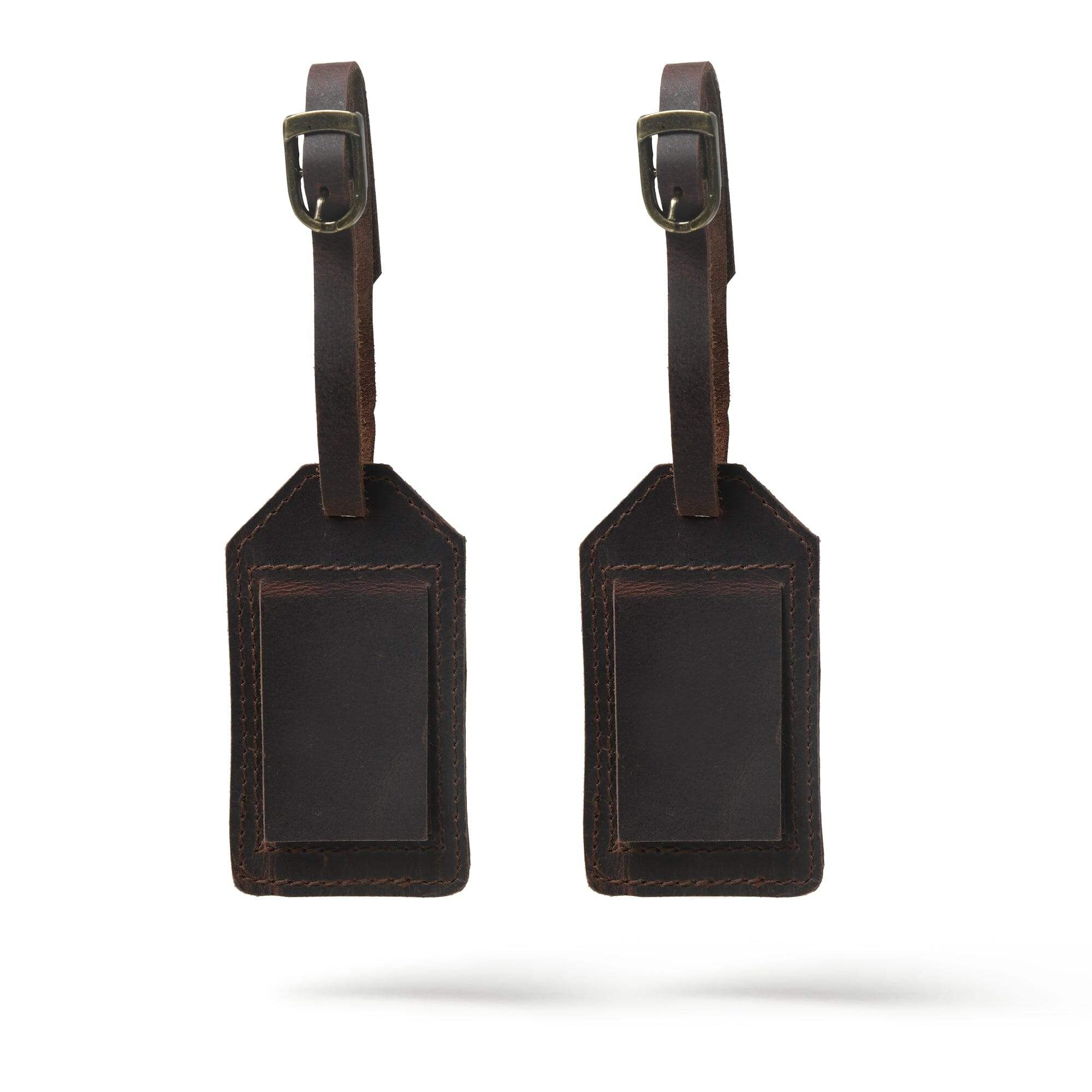 Leather Luggage Tag Set - Classy Leather Bags - Flyclothing LLC