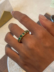 18K Gold-Plated Inlaid Zircon Ring - Trendsi