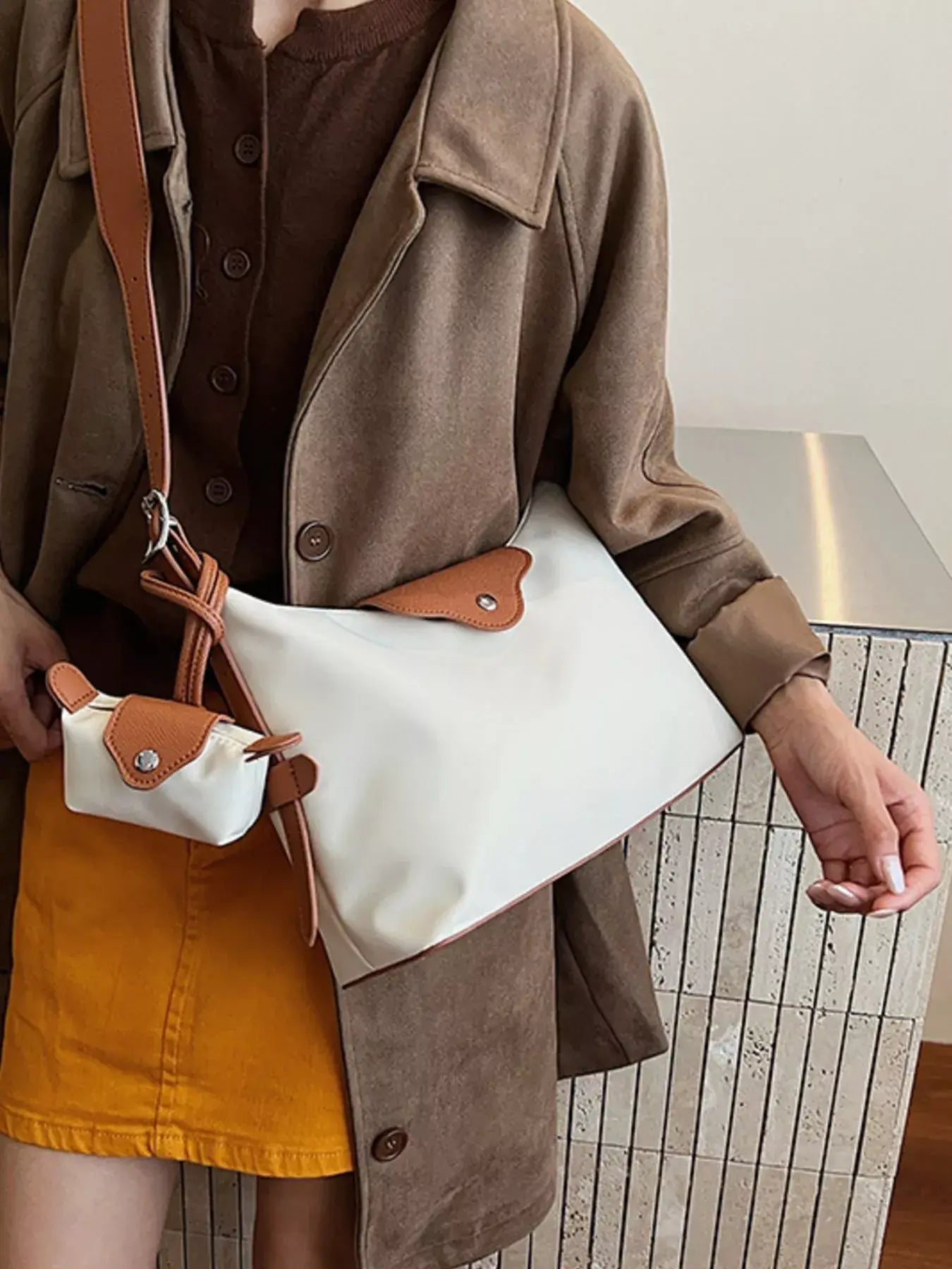 Hobo Crossbody Bag with Coin Purse - Trendsi - Flyclothing LLC