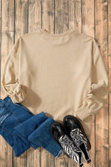 High-Low Round Neck Long Sleeve Sweatshirt - Trendsi - Flyclothing LLC