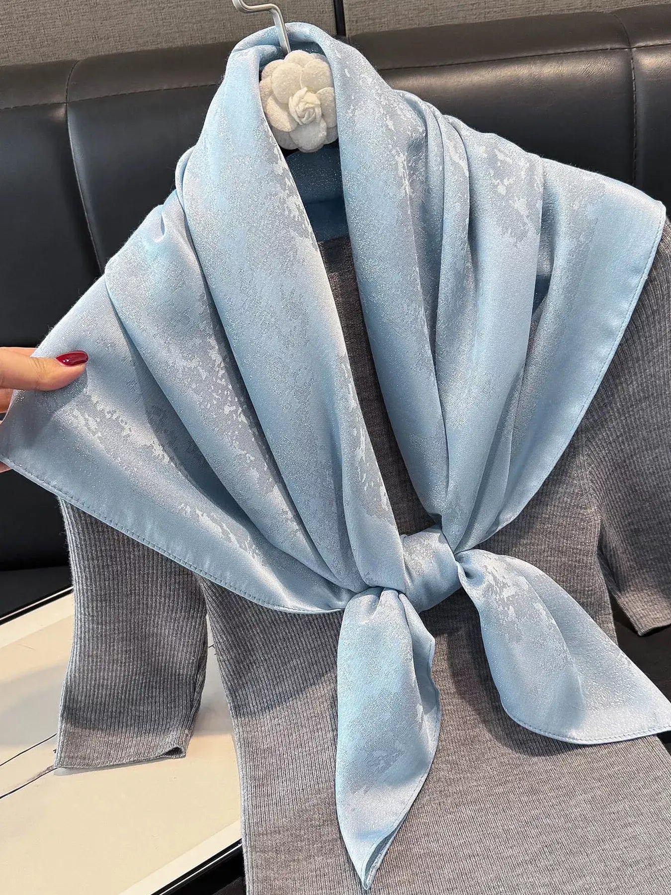 Lightweight Silk Scarf - Trendsi - Flyclothing LLC