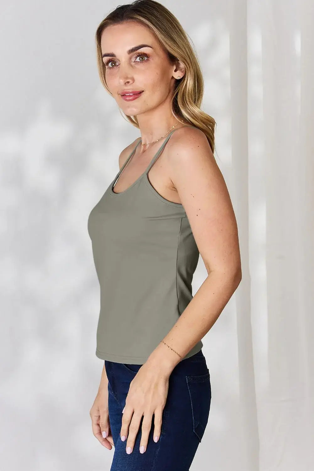 Basic Bae Full Size Round Neck Slim Cami - ShopBasicbae - Flyclothing LLC