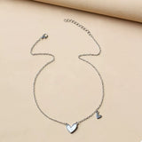 Alloy Heart Pendant Necklace - Trendsi - Flyclothing LLC