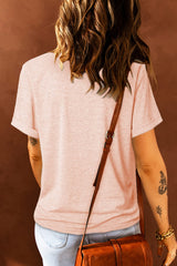 Rabbit Graphic Round Neck T-Shirt - Trendsi