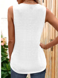 Lace Detail V-Neck Tank - Trendsi