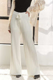 ADORA Tied Wide Leg Knit Pants - Trendsi - Flyclothing LLC