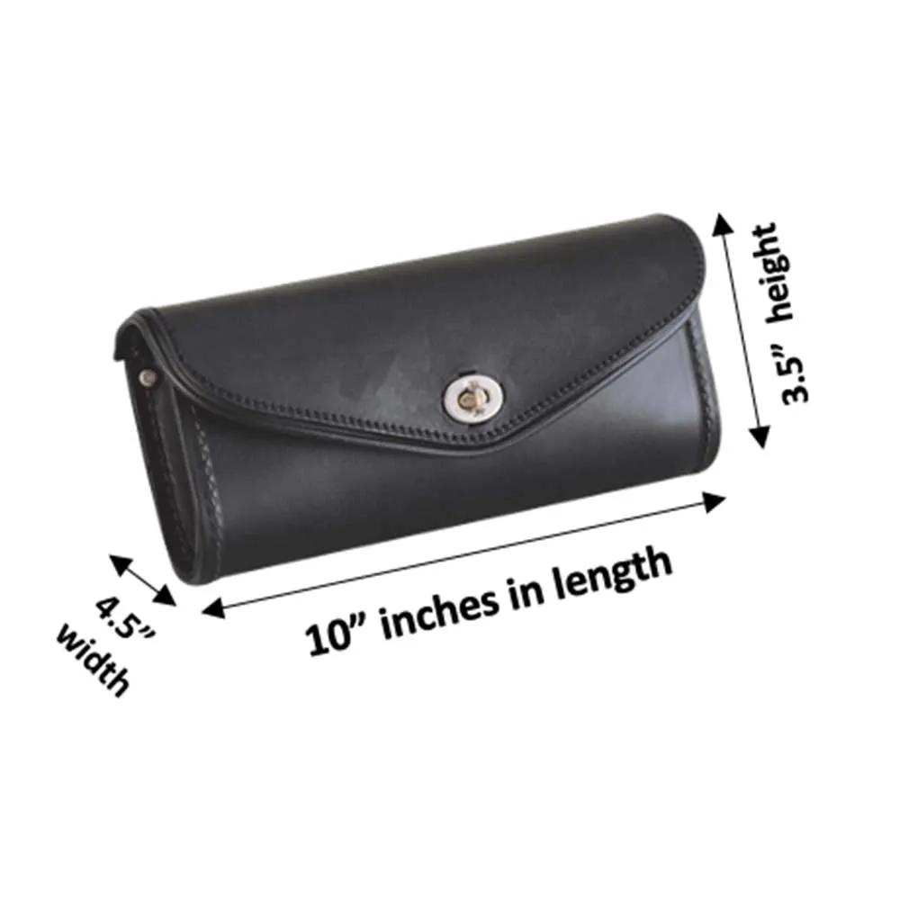 High Mount Leather- PVC 1-Pocket Windshield Bag - Unik Just for Bikers - Flyclothing LLC