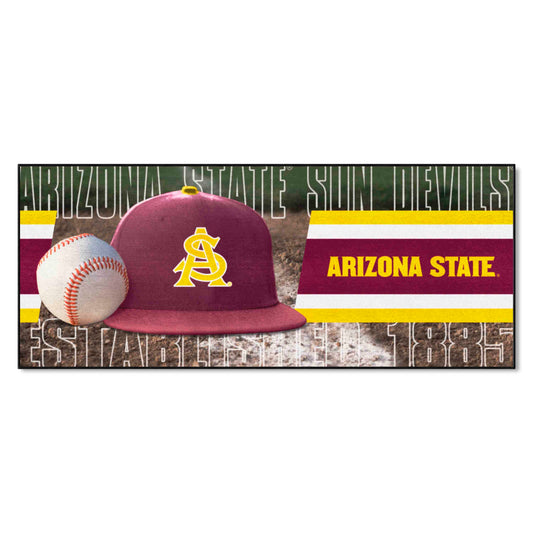 Arizona State Sun Devils Baseball Runner Rug - 30in. x 72in. - Arizona State