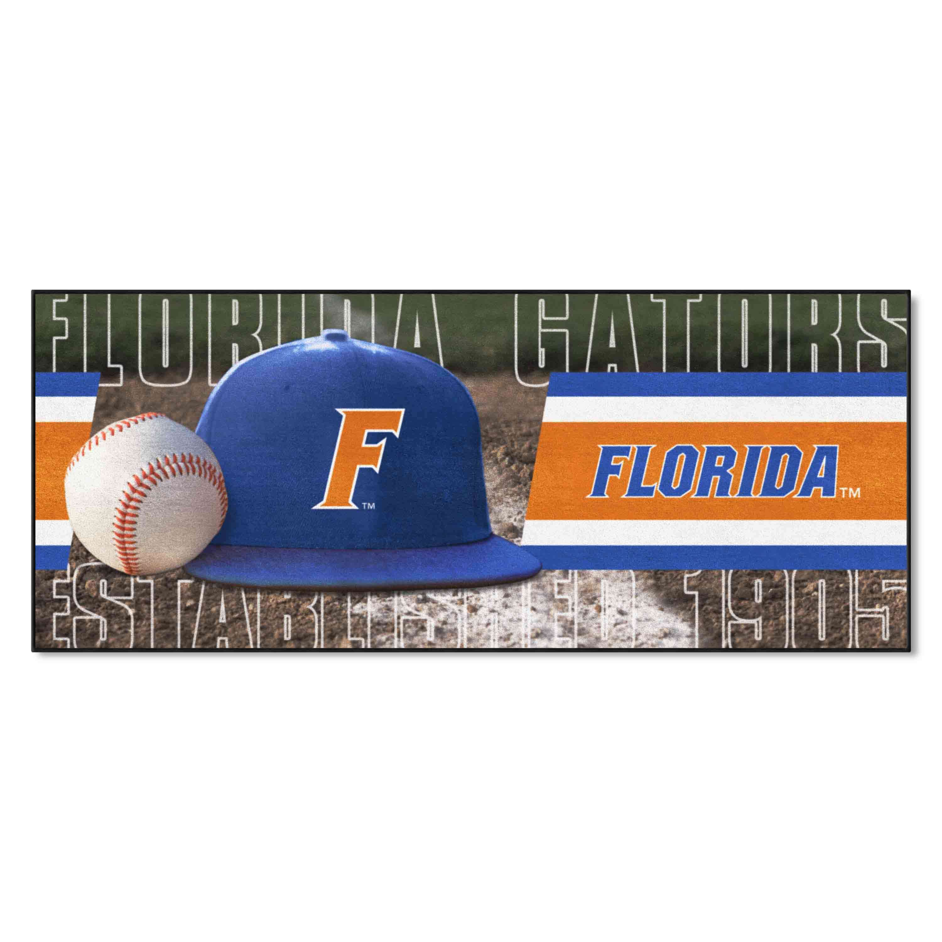Florida Gators Baseball Runner Rug - 30in. x 72in. - Florida