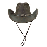 Rockmount Ranch Wear Brown Leather Western Hat with Studded Concho Hatband - Rockmount Clothing - Flyclothing LLC