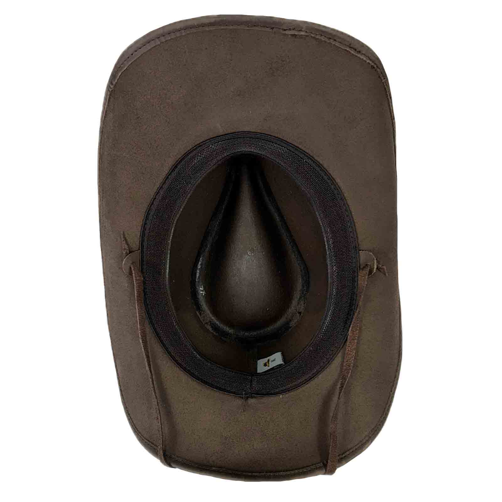 Rockmount Ranch Wear Brown Leather Western Hat with Studded Concho Hatband - Rockmount Clothing - Flyclothing LLC