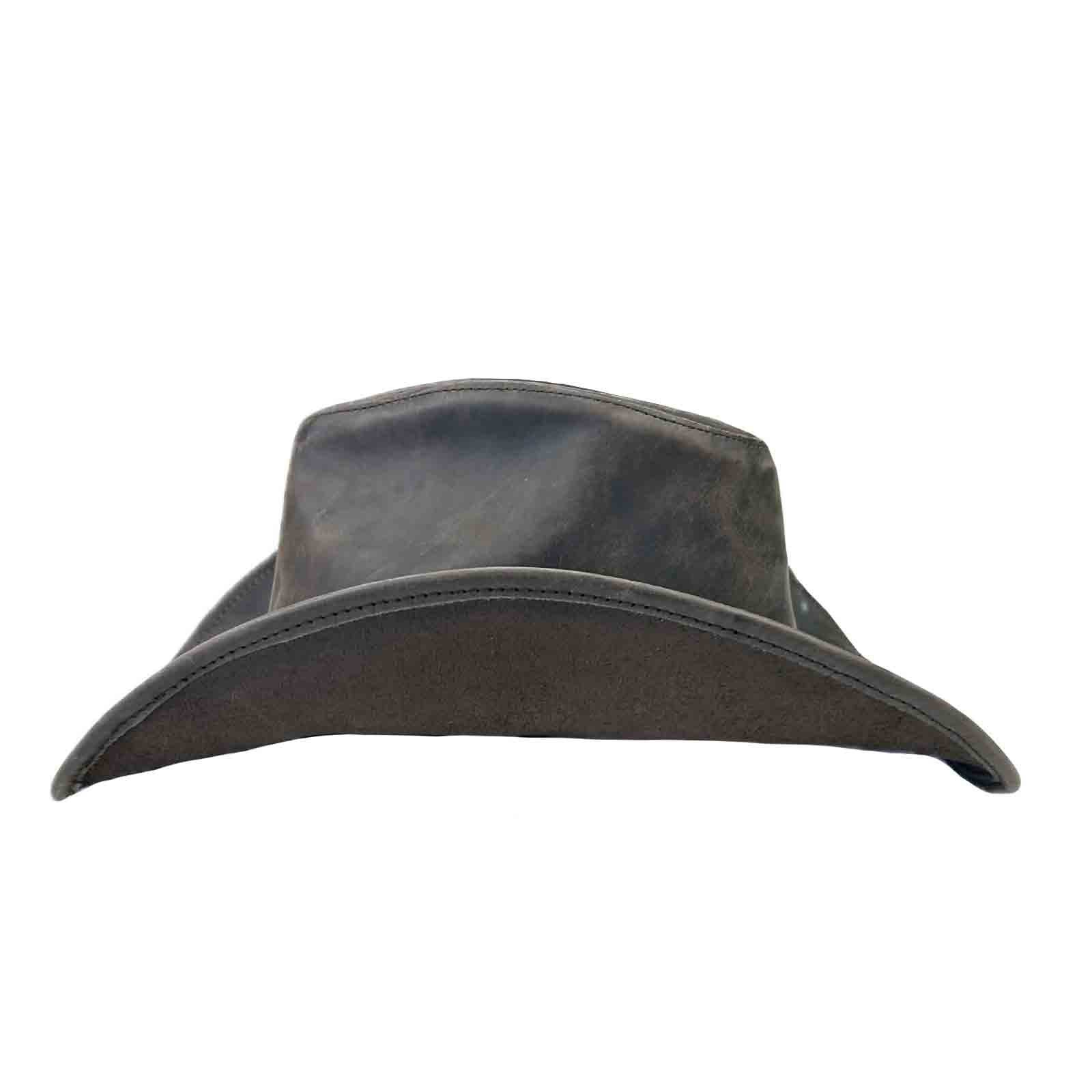 Rockmount Ranch Wear Brown Leather Western Hat with Studded Concho Hatband - Rockmount Clothing - Flyclothing LLC