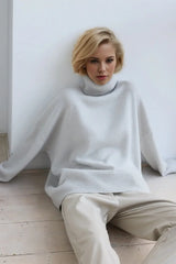 Basic Bae Turtleneck Dropped Shoulder Long Sleeve Sweater - ShopBasicbae - Flyclothing LLC