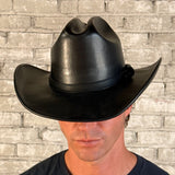 Rockmount Ranch Wear Full Grain Leather Hat in Cattleman Black - Rockmount Clothing - Flyclothing LLC