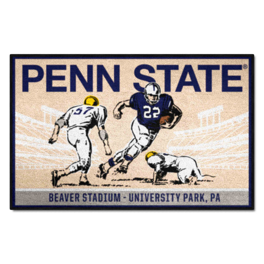 Penn State Nittany Lions Starter Mat Accent Rug - 19in. x 30in. Ticket Stub Starter Mat - Penn State
