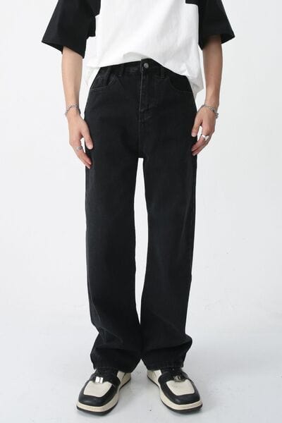 Baggy Jeans with Pockets - Trendsi