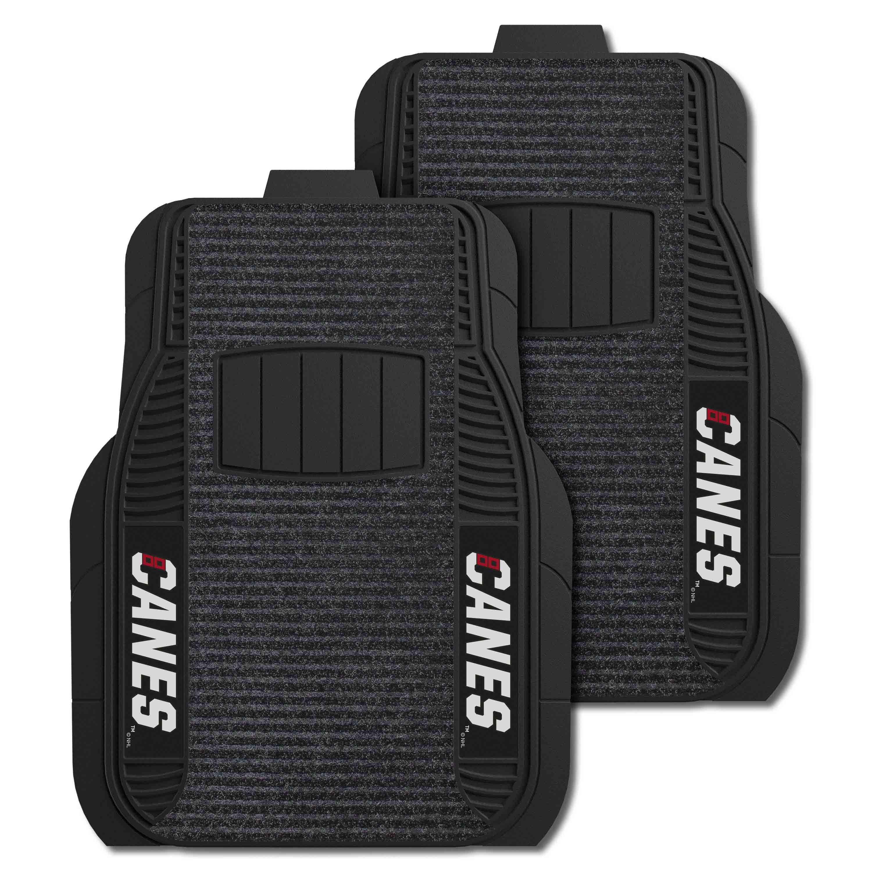 Carolina Hurricanes 2 Piece Deluxe Car Mat Set - Carolina Hurricanes