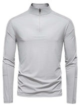 Men's Sun Protection Long Sleeve Half-Zip T-Shirt - Trendsi - Flyclothing LLC