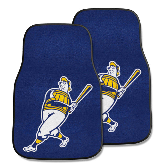 Milwaukee Brewers Front Carpet Car Mat Set - 2 Pieces - Milwaukee Brewers