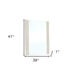 41" Beige Framed Dresser Mirror - Homeroots - Flyclothing LLC