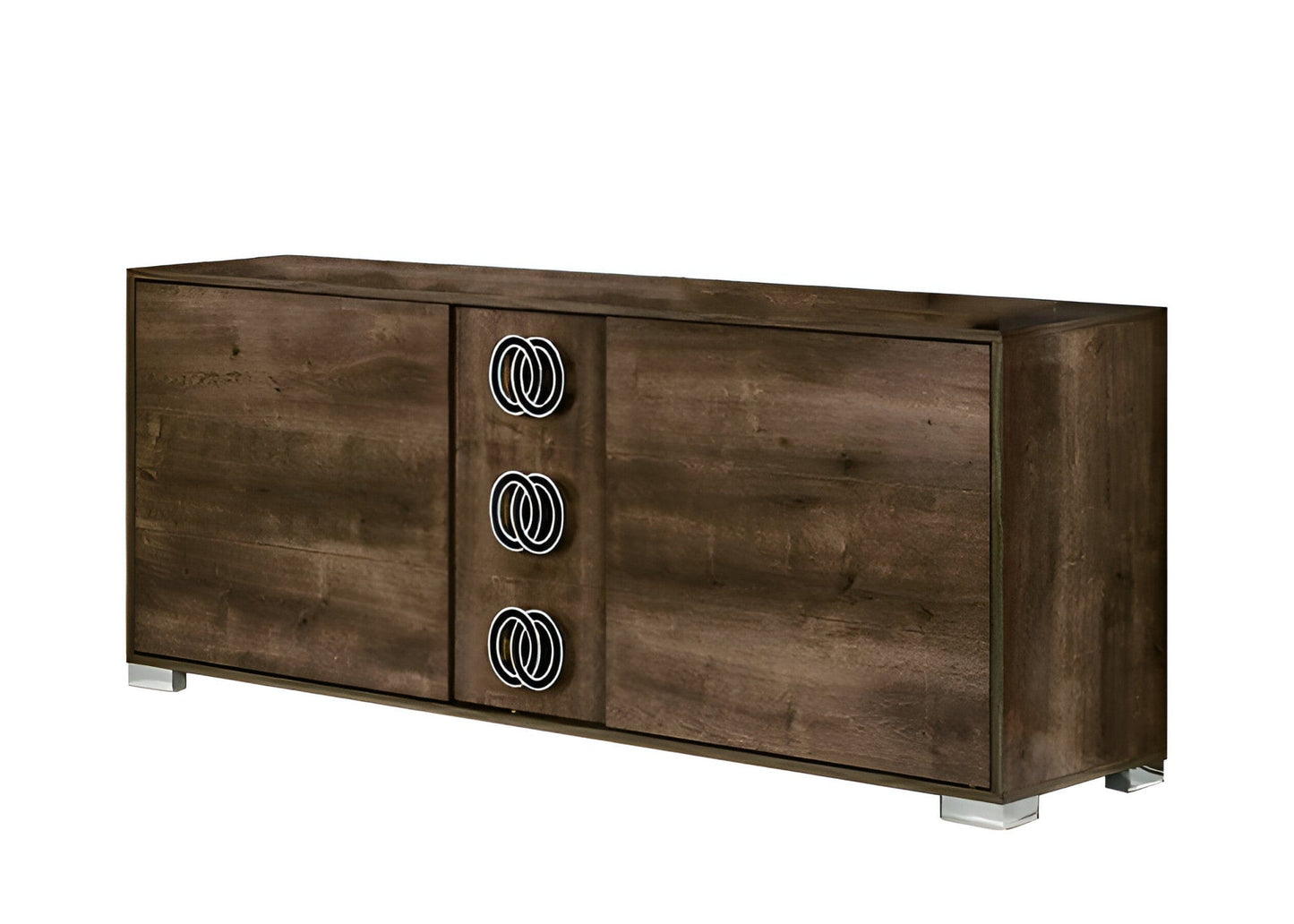 66" Brown Three Drawer Double Dresser - Homeroots - Flyclothing LLC